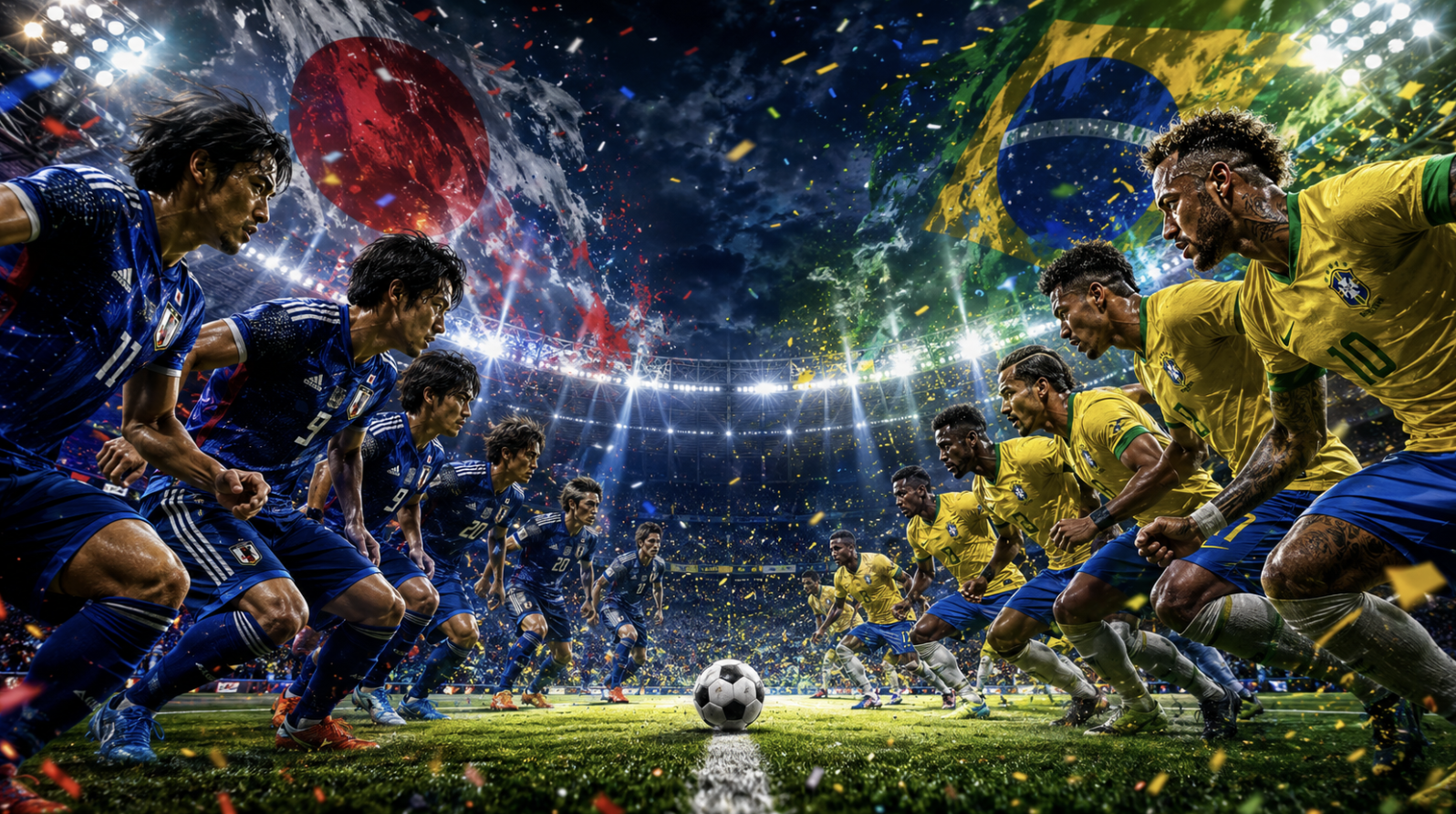 今日！！W杯サッカー⚽️ブラジル戦🇧🇷
